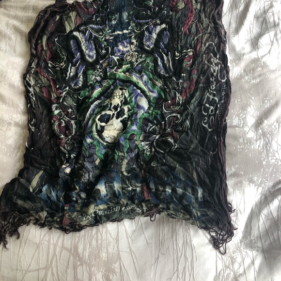 ED HARDY BY CHRISTIAN AUDIGIER SCARF - Picture 3 of 4